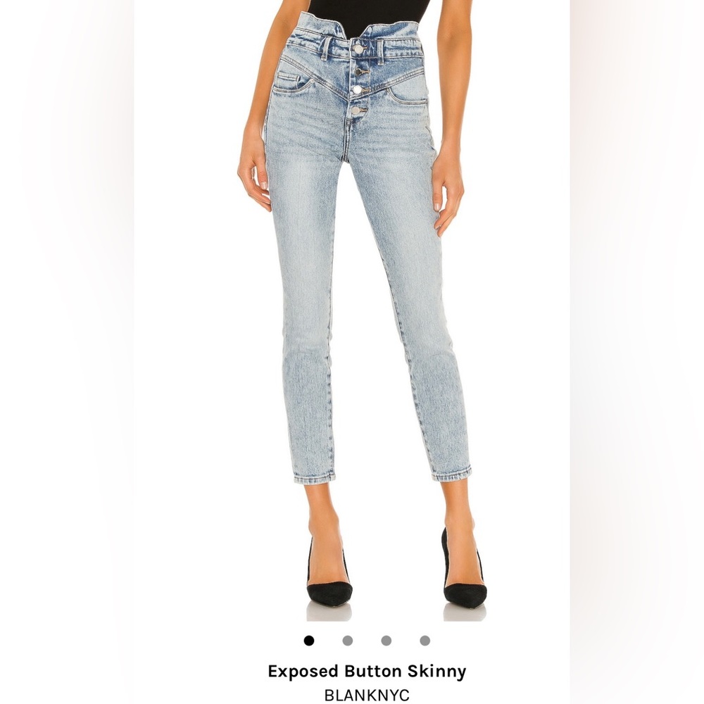 BlankNYC exposed button jeans 28